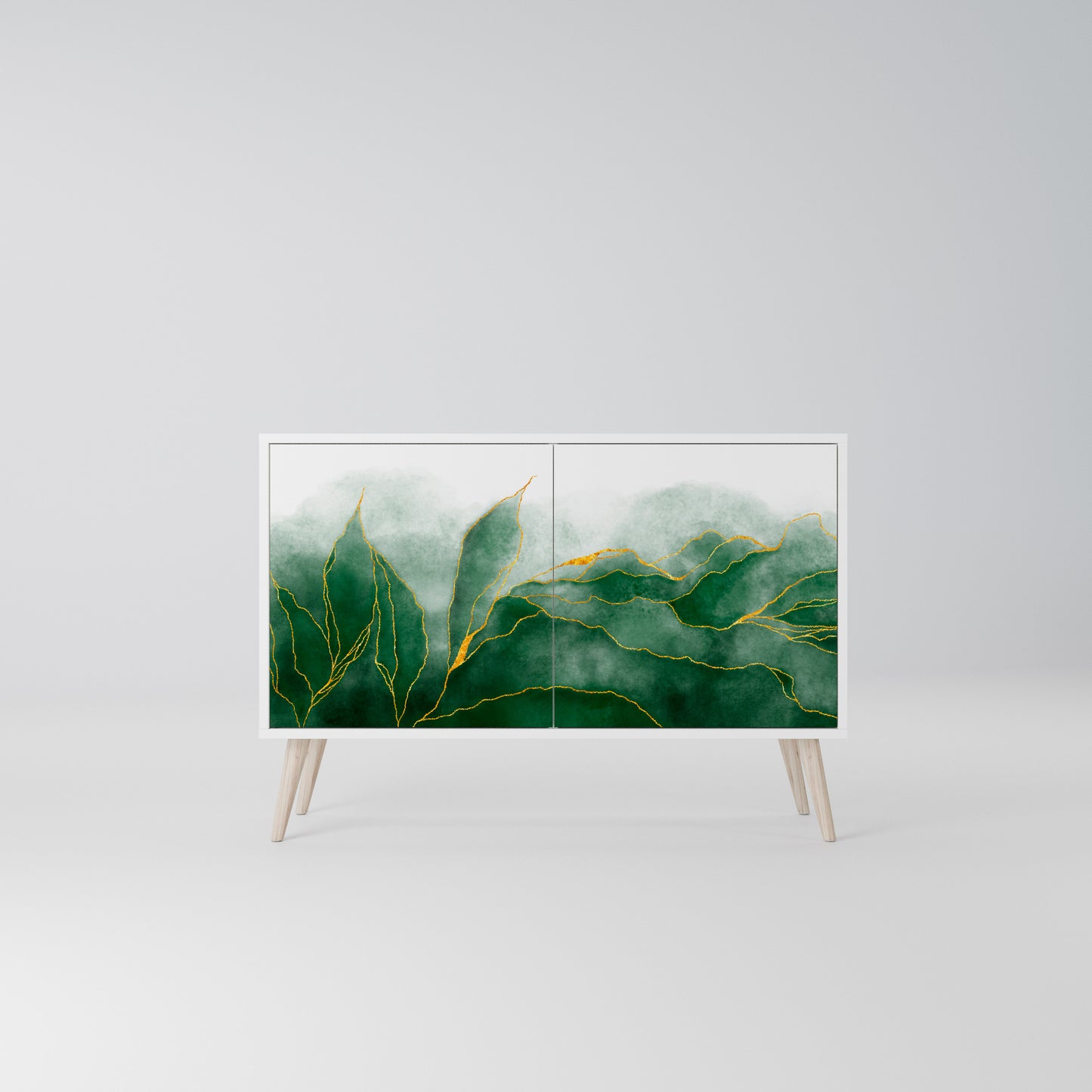 EXPENSIVE NATURE Madia a 2 Ante in Finitura Bianca