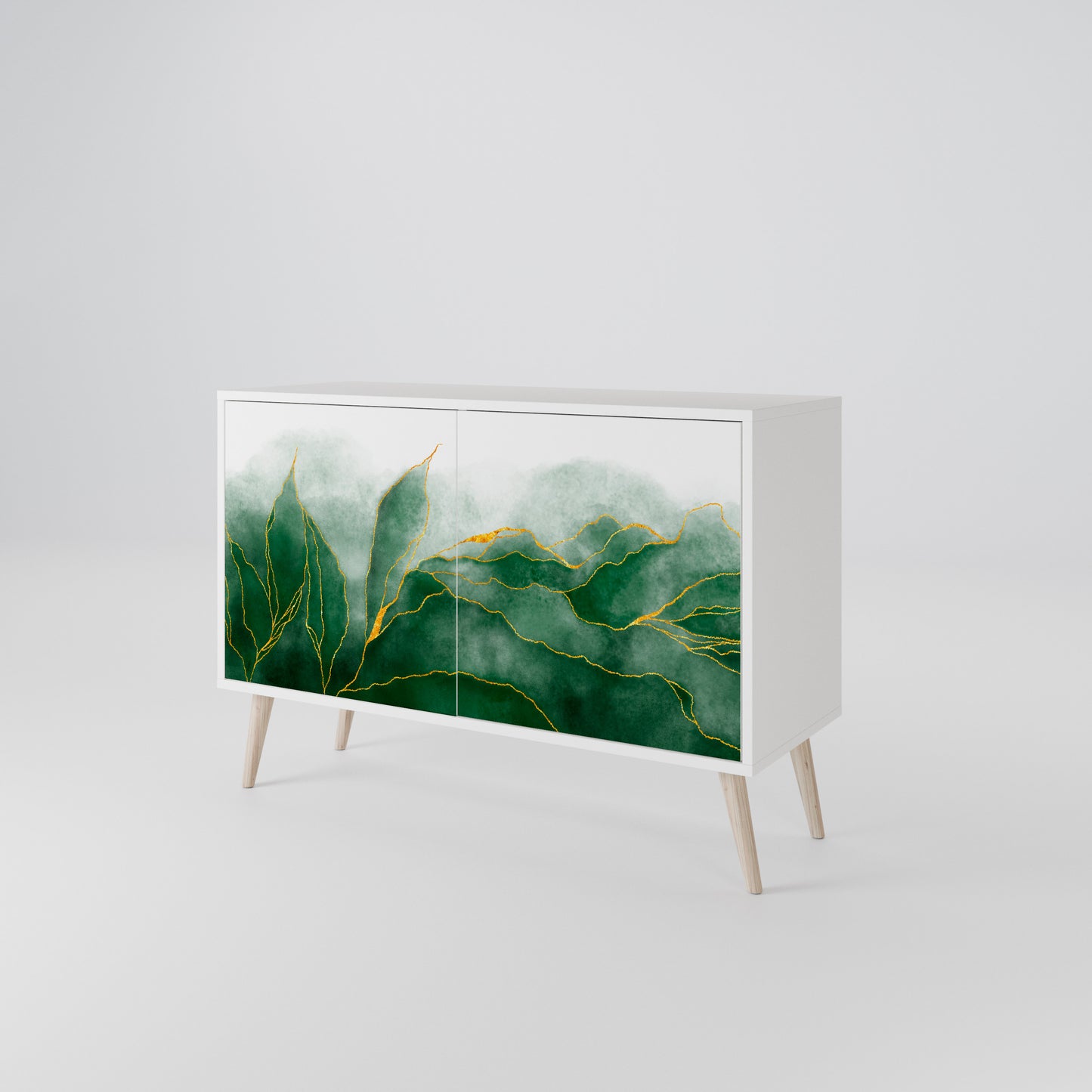 EXPENSIVE NATURE Madia a 2 Ante in Finitura Bianca