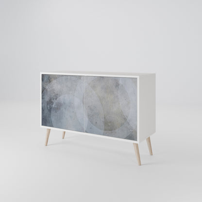 MUTED ARC Madia a 2 Ante in Finitura Bianca