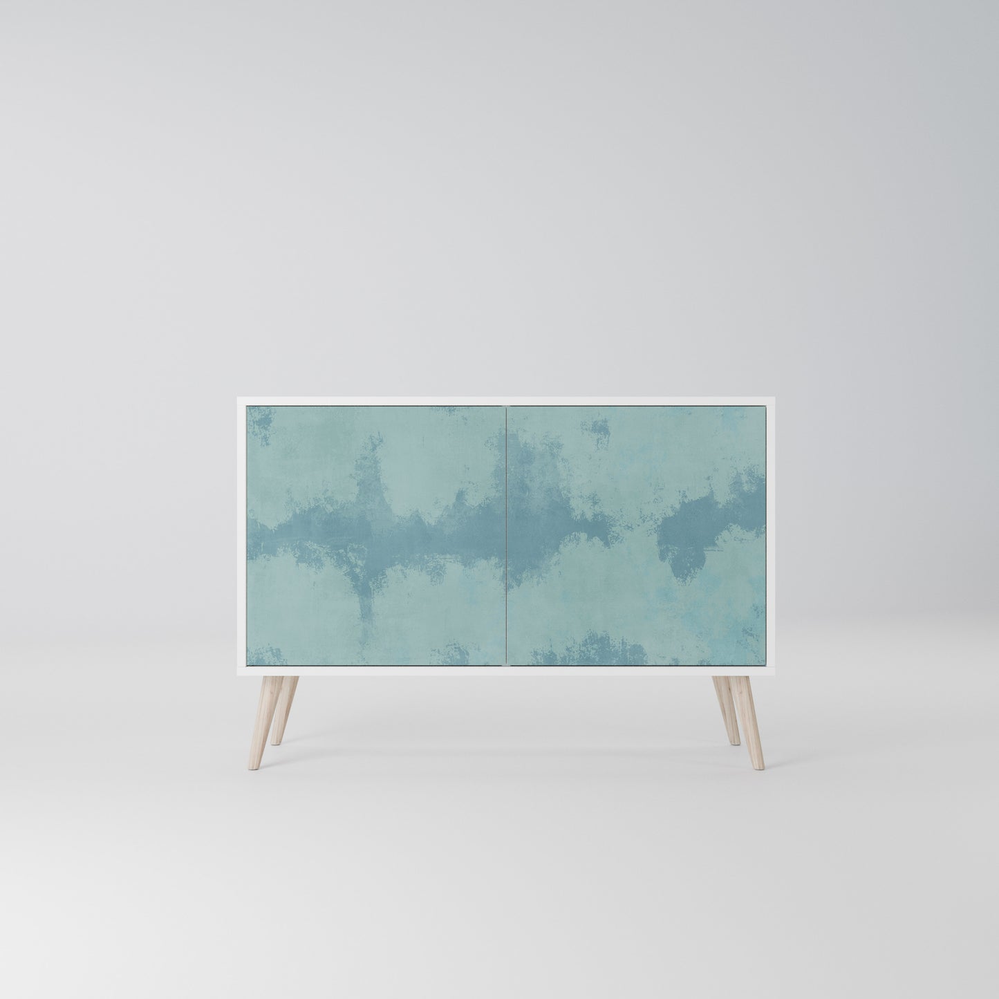 SKY WASH Madia a 2 Ante in Finitura Bianca