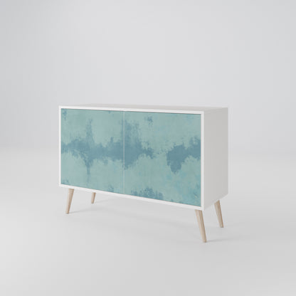 SKY WASH Madia a 2 Ante in Finitura Bianca