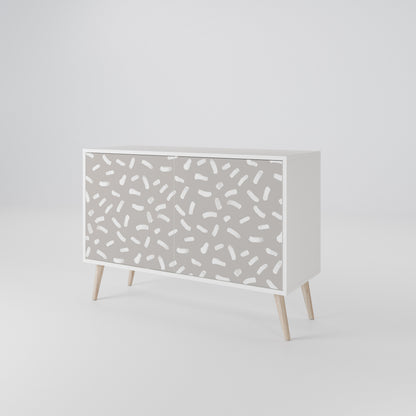 PASSING SECONDS Madia a 2 Ante in Finitura Bianca