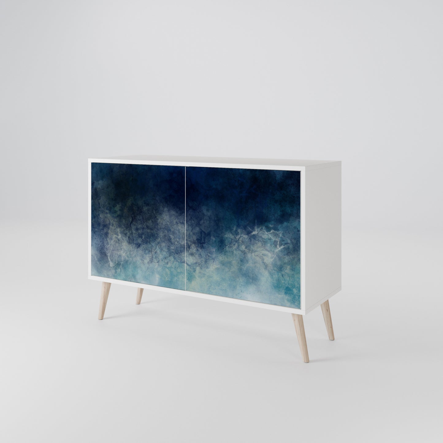 CELESTIAL FALL Madia a 2 Ante in Finitura Bianca