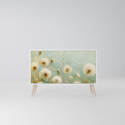 DREAMY MEADOW Madia a 2 Ante in Finitura Bianca