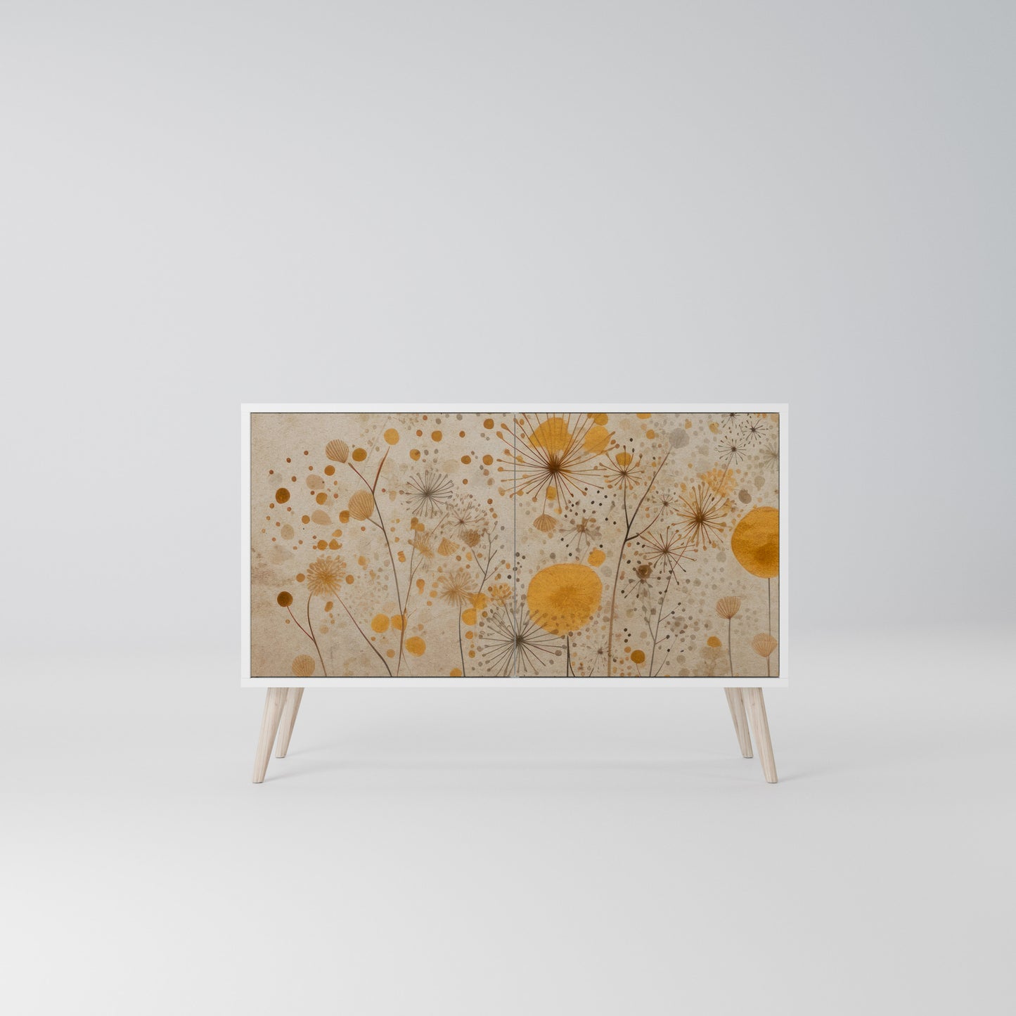 MORNING GLADE Madia a 2 Ante in Finitura Bianca