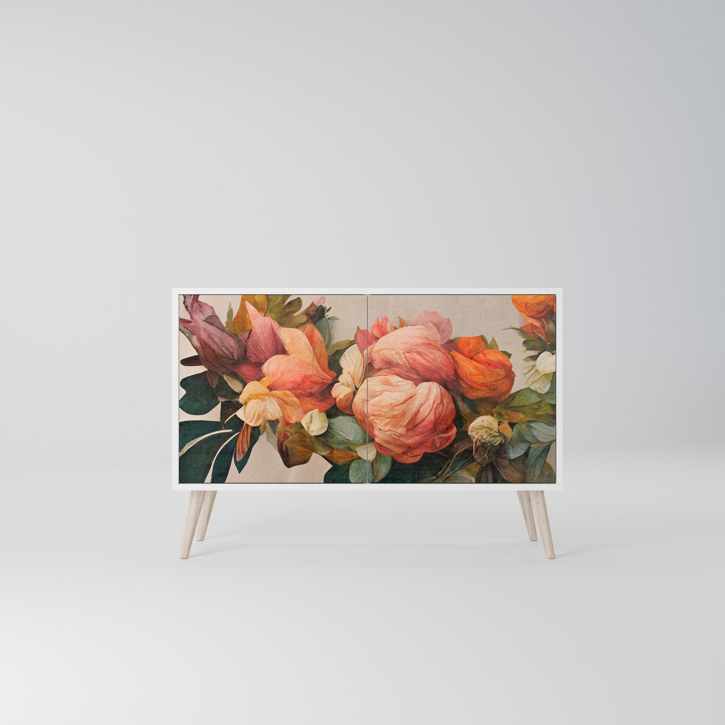 STYLISH BEAUTY Madia a 2 Ante in Finitura Bianca