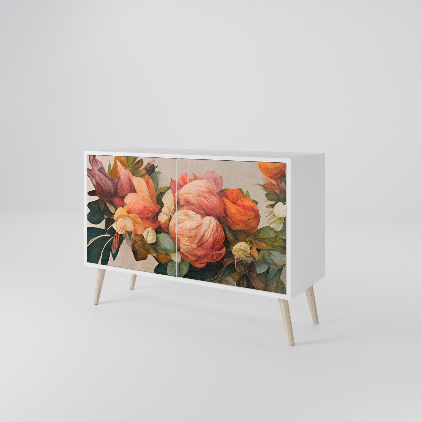 STYLISH BEAUTY Madia a 2 Ante in Finitura Bianca