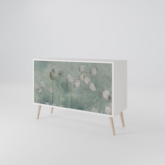 NIGHT LADY Madia a 2 Ante in Finitura Bianca