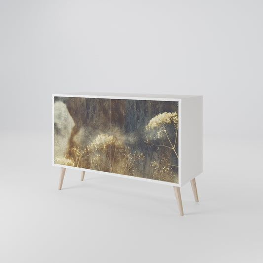 GENTLE POWER Madia a 2 Ante in Finitura Bianca