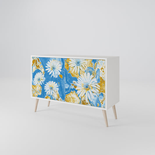 DAISY LUXE Madia a 2 Ante in Finitura Bianca