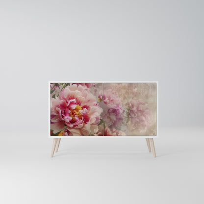 PEONY WHISPER Madia a 2 Ante in Finitura Bianca