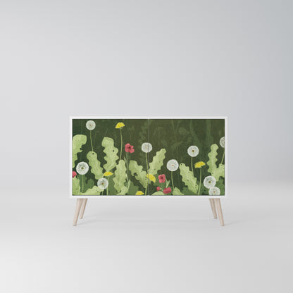 DANDELION AMUSE Madia a 2 Ante in Finitura Bianca
