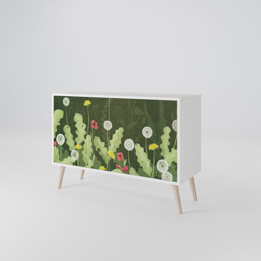 DANDELION AMUSE Madia a 2 Ante in Finitura Bianca