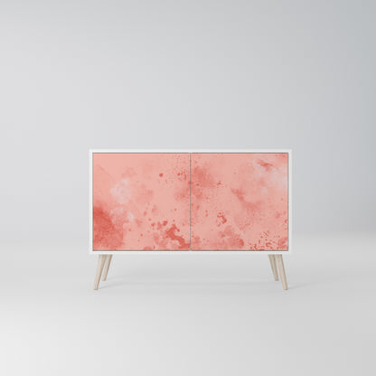 CRANE DANCE Madia a 2 Ante in Finitura Bianca