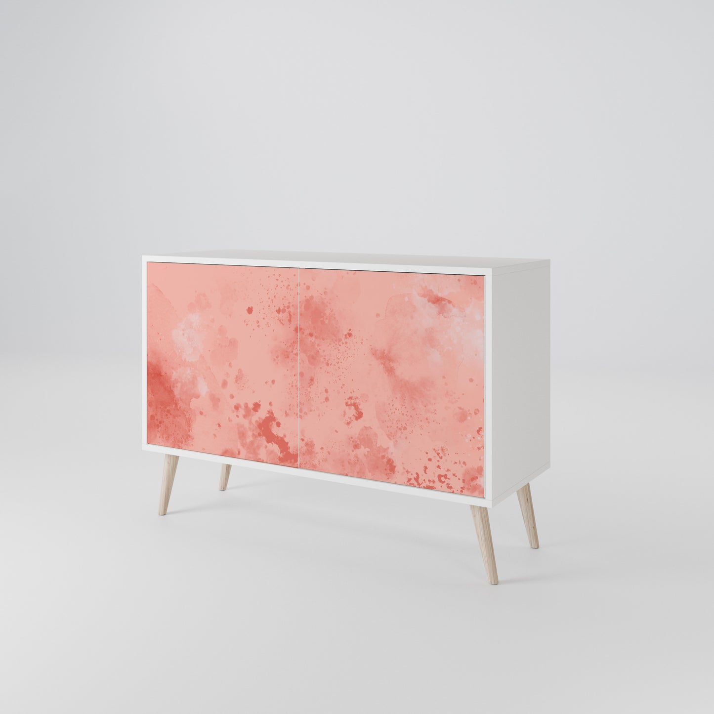 CRANE DANCE Madia a 2 Ante in Finitura Bianca