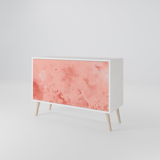 CRANE DANCE Madia a 2 Ante in Finitura Bianca