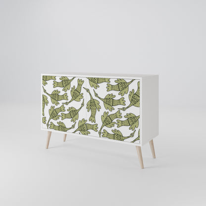 SEEDLING SONGBIRD Madia a 2 Ante in Finitura Bianca