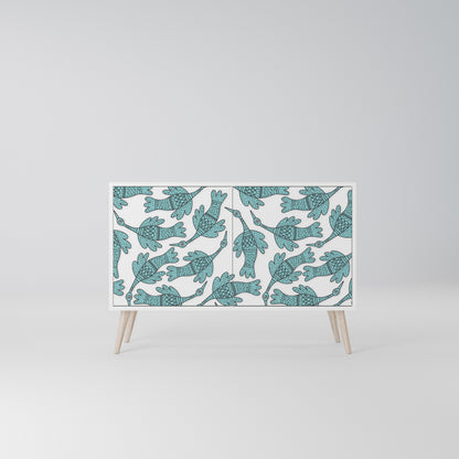 WATERSPOUT SONGIBIRD Madia a 2 Ante in Finitura Bianca