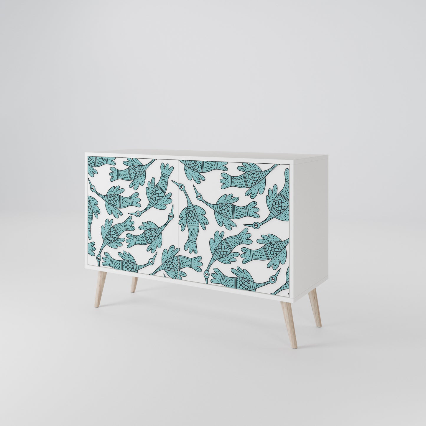 WATERSPOUT SONGIBIRD Madia a 2 Ante in Finitura Bianca