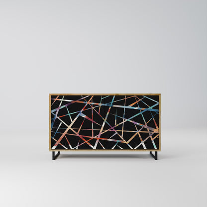 Credenza POLYGON VERVE a 2 ante in effetto rovere