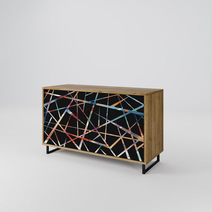 Credenza POLYGON VERVE a 2 ante in effetto rovere