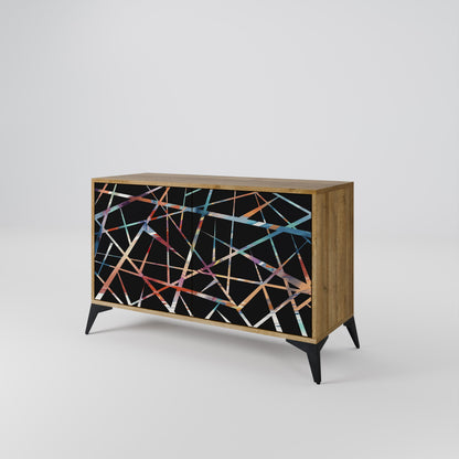 Credenza POLYGON VERVE a 2 ante in effetto rovere