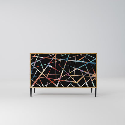 Credenza POLYGON VERVE a 2 ante in effetto rovere