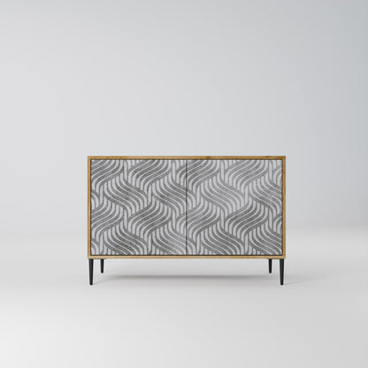 Credenza CONCRETE MOVEMENT a 2 ante in effetto rovere