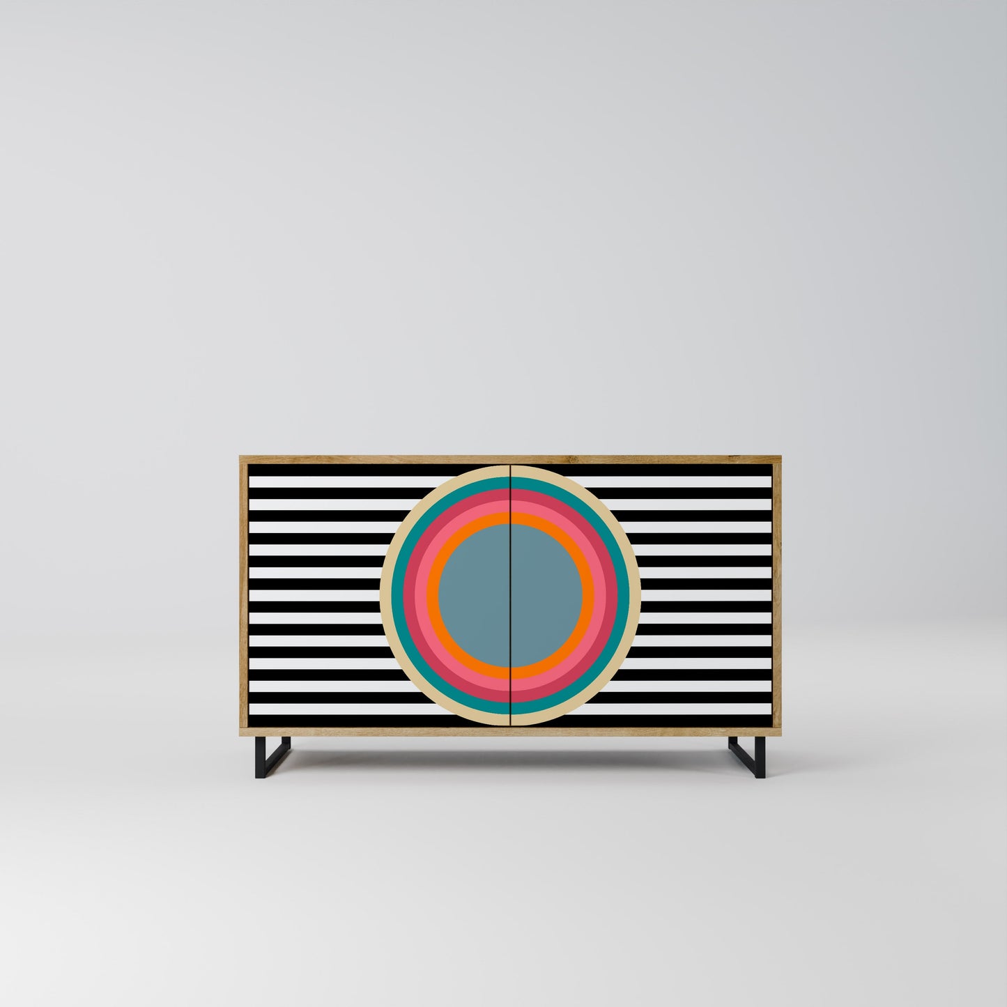 SPECTRA SHOWCASE 2-Door Sideboard in Oak Effect