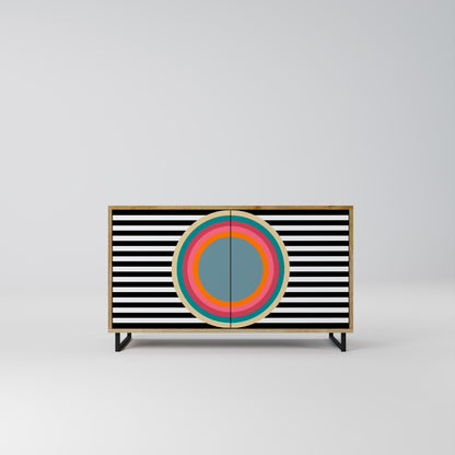SPECTRA SHOWCASE 2-Door Sideboard in Oak Effect