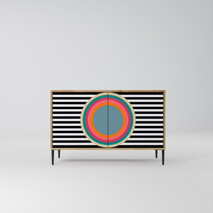 SPECTRA SHOWCASE 2-Door Sideboard in Oak Effect