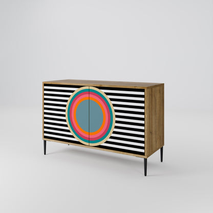 SPECTRA SHOWCASE 2-Door Sideboard in Oak Effect