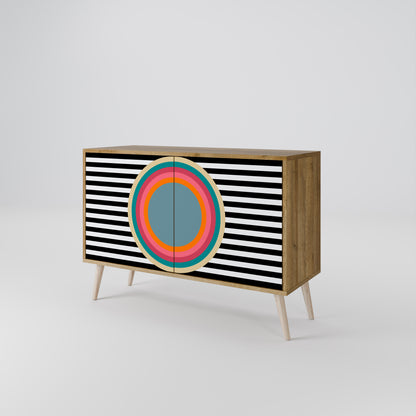 SPECTRA SHOWCASE 2-Door Sideboard in Oak Effect