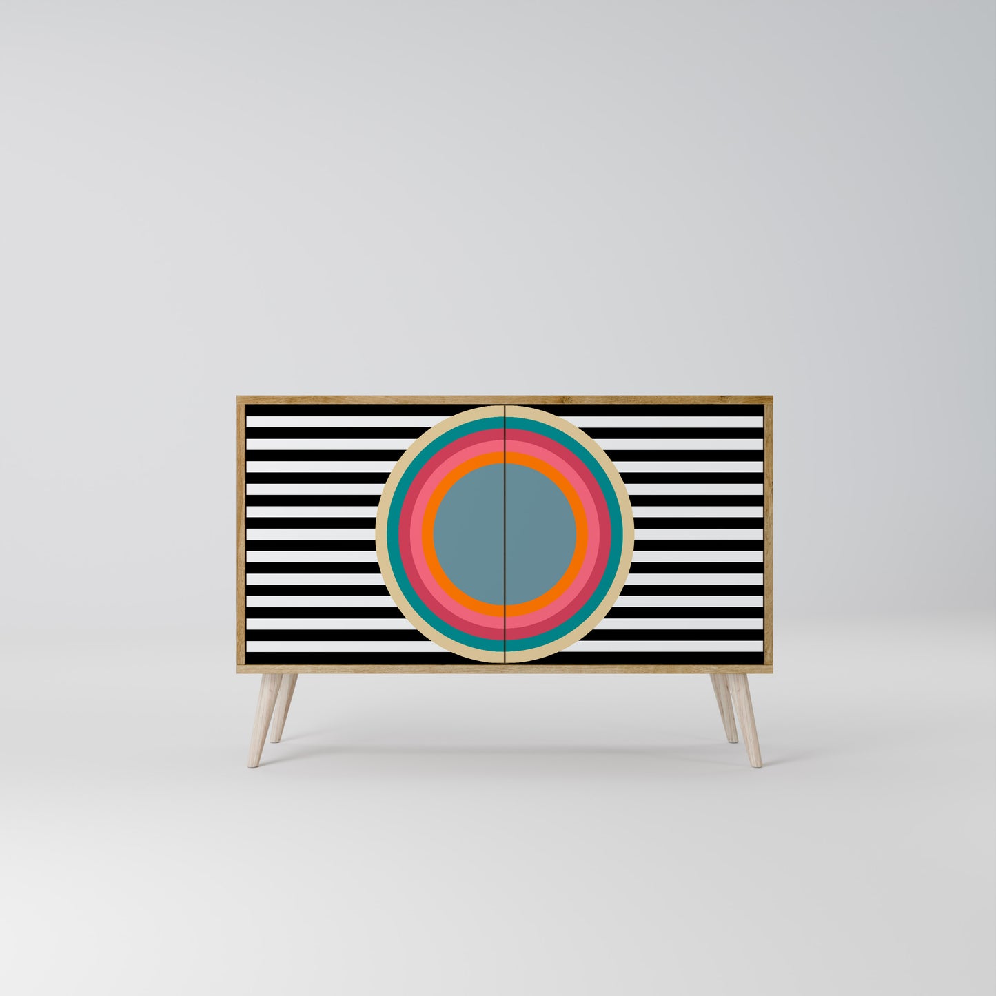 SPECTRA SHOWCASE 2-Door Sideboard in Oak Effect