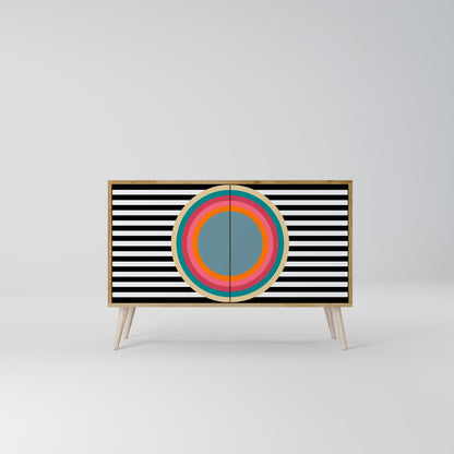 SPECTRA SHOWCASE 2-Door Sideboard in Oak Effect