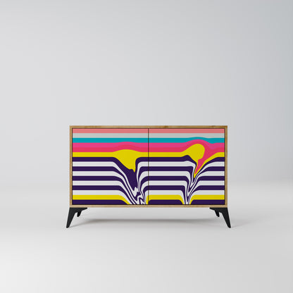 Credenza TONE COLLAPSE a 2 ante in effetto rovere