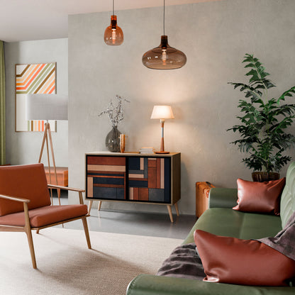 Credenza INTREPID FORMATION a 2 ante in effetto rovere
