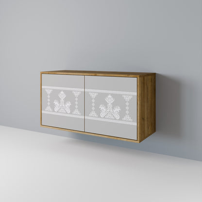 Credenza a 2 ante THAI GRAY effetto rovere