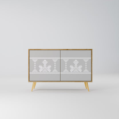 Credenza a 2 ante THAI GRAY effetto rovere