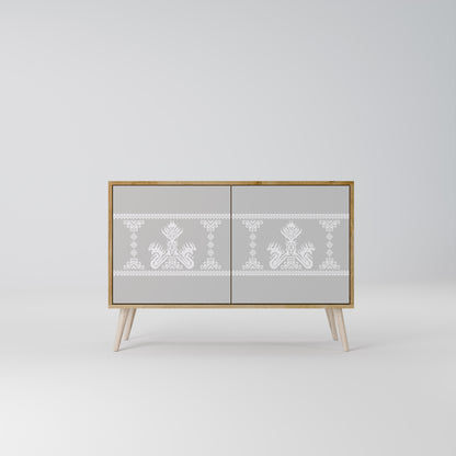 Credenza a 2 ante THAI GRAY effetto rovere