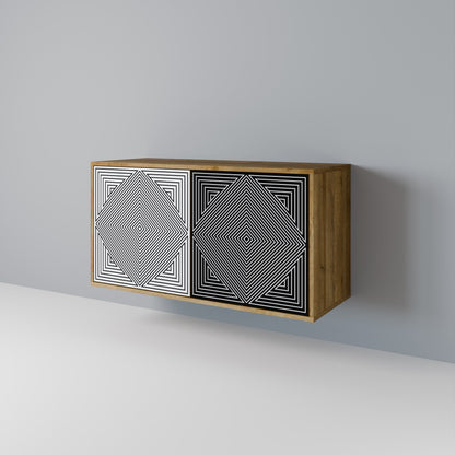 POLYGON ILLUSION 2-Door Sideboard in Oak Effect