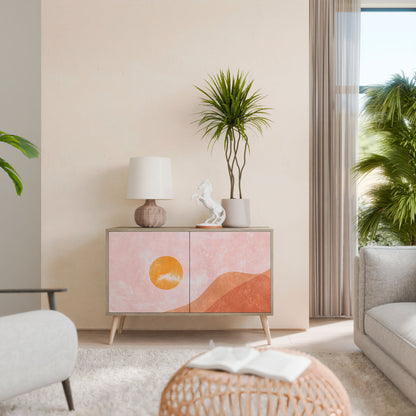 Credenza LUMINOUS SUNLIGHT a 2 ante in effetto rovere