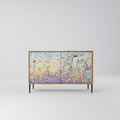 Credenza a 2 ante MOSAIC OF COLORS in effetto rovere