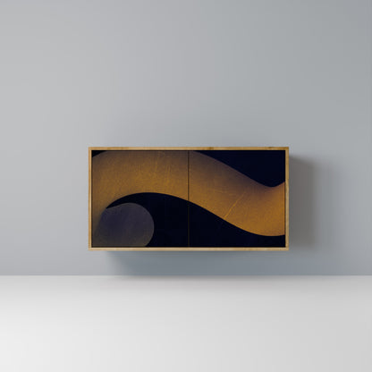 HOLLOW TIME 2-Door Sideboard in Oak Effect