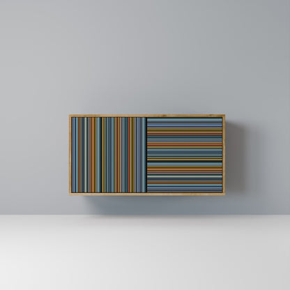 Credenza LINEOUT SPECTRUM a 2 ante in effetto rovere