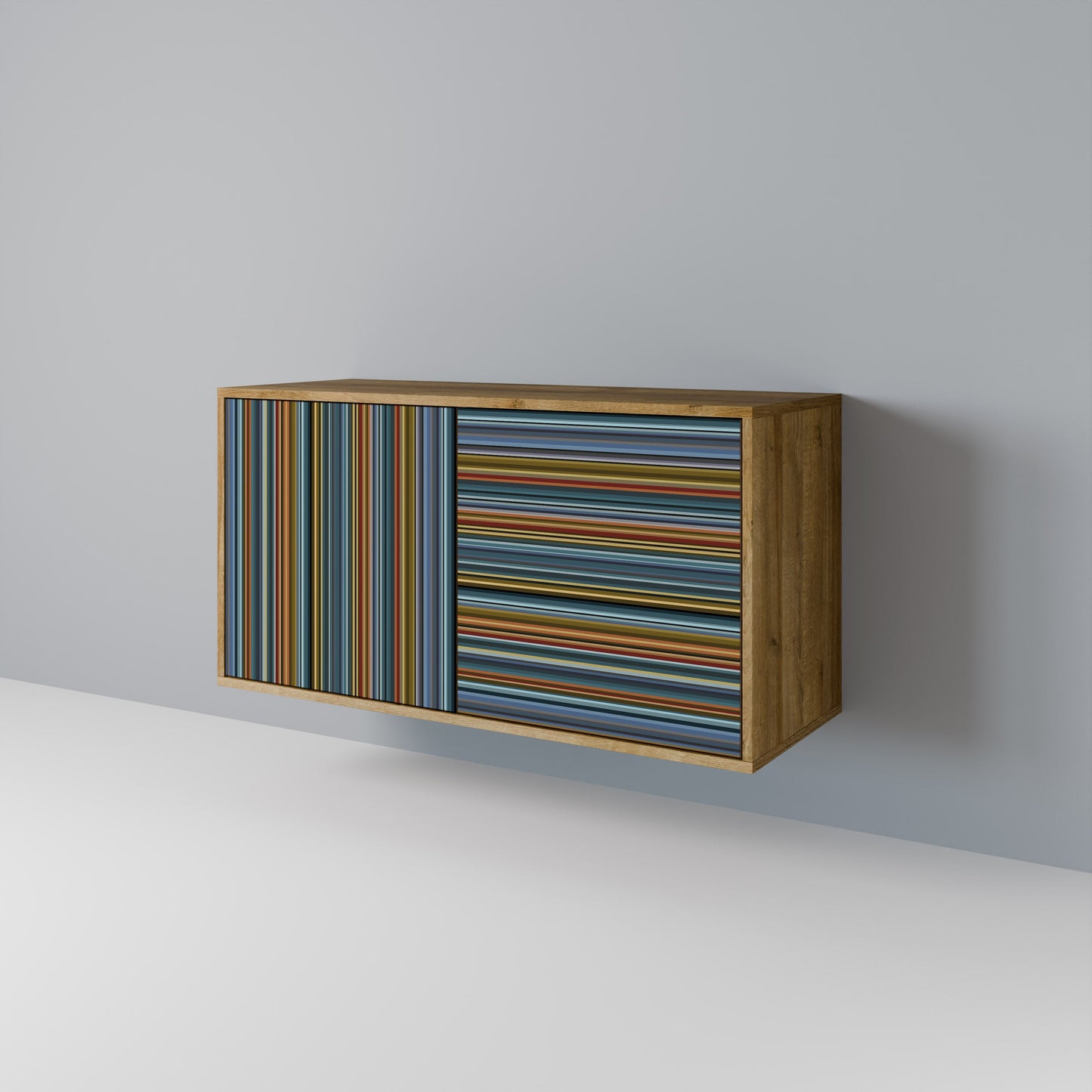 Credenza LINEOUT SPECTRUM a 2 ante in effetto rovere