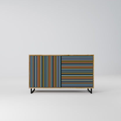 Credenza LINEOUT SPECTRUM a 2 ante in effetto rovere