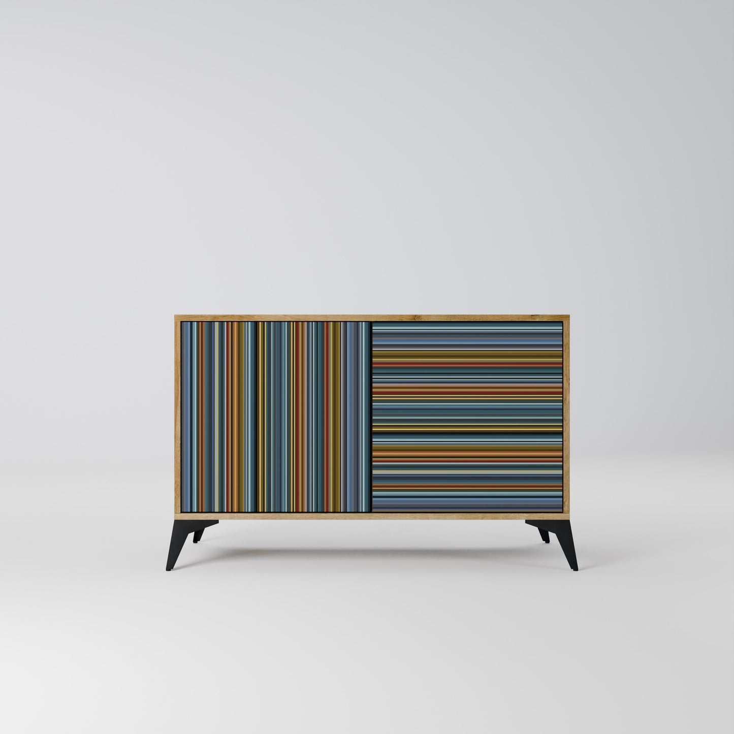 Credenza LINEOUT SPECTRUM a 2 ante in effetto rovere