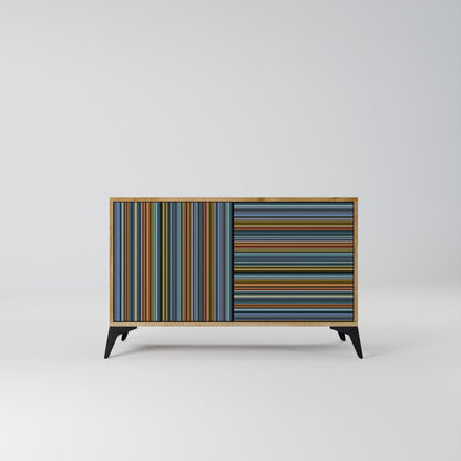 Credenza LINEOUT SPECTRUM a 2 ante in effetto rovere
