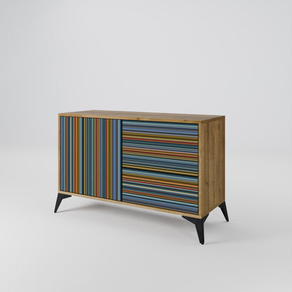 Credenza LINEOUT SPECTRUM a 2 ante in effetto rovere